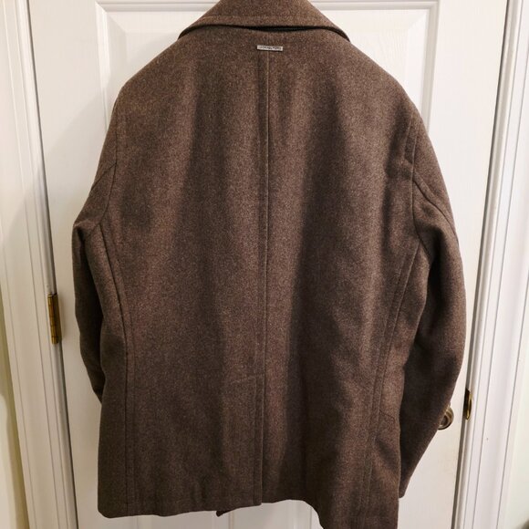 Michael Michael Kors Men’s Wool Blend Peacoat – Brown, Size L - Picture 2 of 9